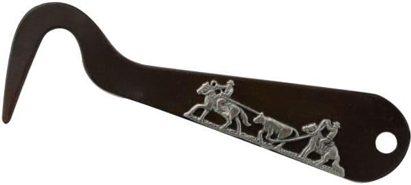 Showman Team Roping Brown Steel Hoof Pick