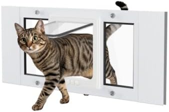 SAKSUN Cat Door for Window Weatherproof