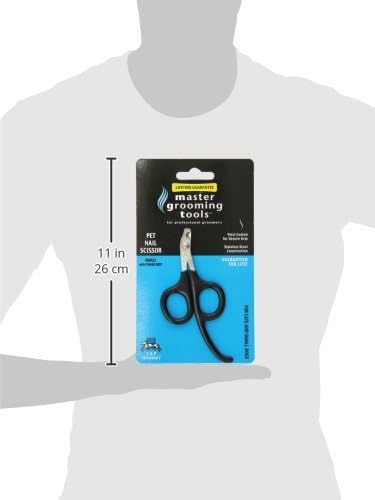 Master Grooming Tools Pet Nail Scissors with Finger Rests—Stainless