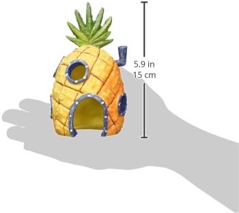 Penn-Plax Spongebob & Pineapple House Aquarium Decor, 2-Piece Set