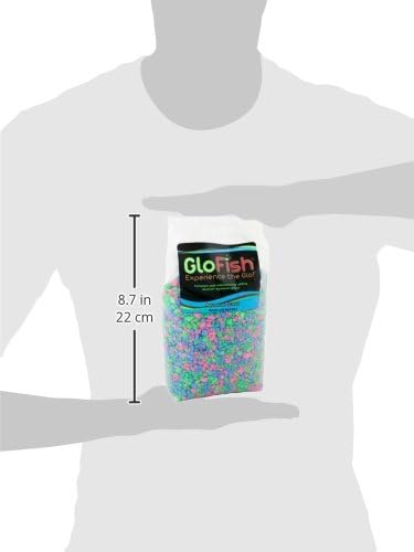 GloFish Aquarium Gravel, Pink, Green & Blue Mix, 5 lbs