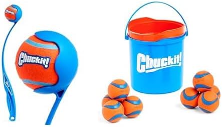 Chuckit! Junior 18" Ball Launcher with 8-Pack Ultra Balls & Cleaning