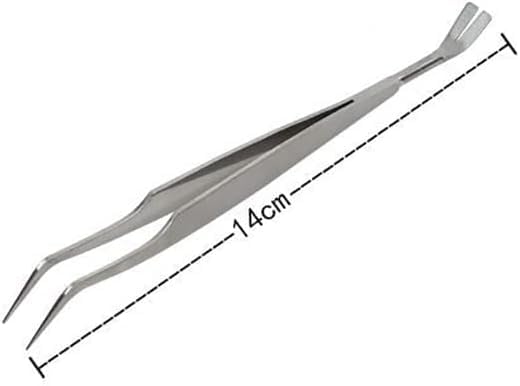 2Pcs Silver Stainless Steel Tick Tweezers Dual Tipped Tick Remover