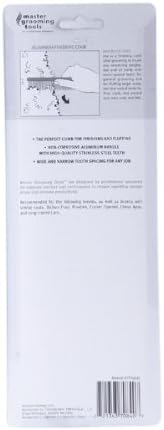 Master Grooming Tools Aluminum Finishing Comb — Versatile Combs