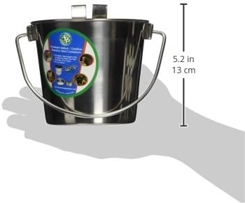Advance Pet Product Heavy Stainless Steel with 2 Hook Bucket