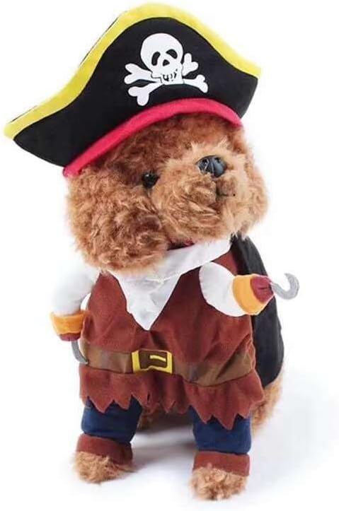 Idepet Funny Pet Clothes Pirate Dog Cat Costume Party Apparel