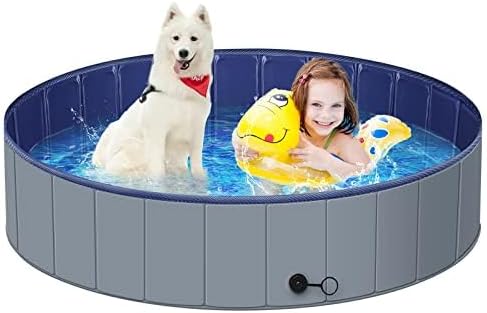 Dog Pool for Large Dogs, Kiddie Pool Hard Plastic