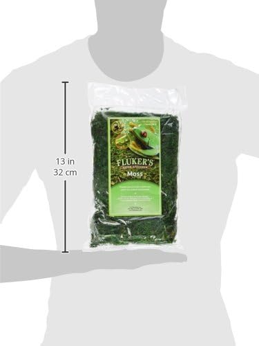 Fluker's Green Reptile Terrarium Moss, 8,Quart, Black (Pack of 2)