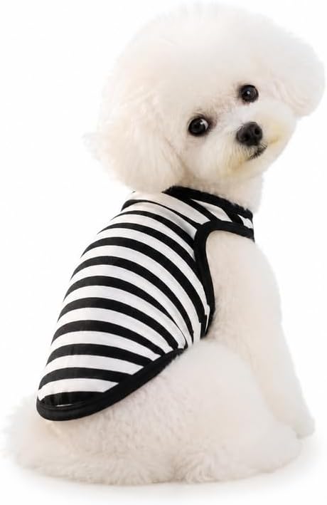 Petitebella Horizontal Stripes Puppy Dog Shirt