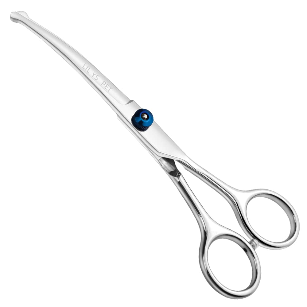 LILYS PET 6.5" Right-handed Pet Round-Tip Grooming Stainless steel