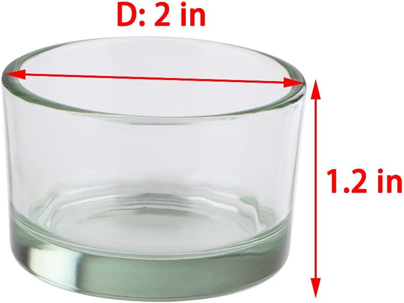 2 Pcs Hamster Food and Water Bowl Glass Anti-Turning Transparent Dish