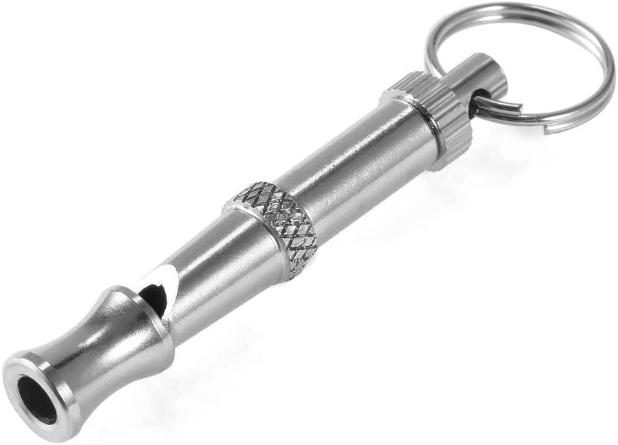 Silver Pets Whistle Adjustable Pet Training Sound Control Stainless