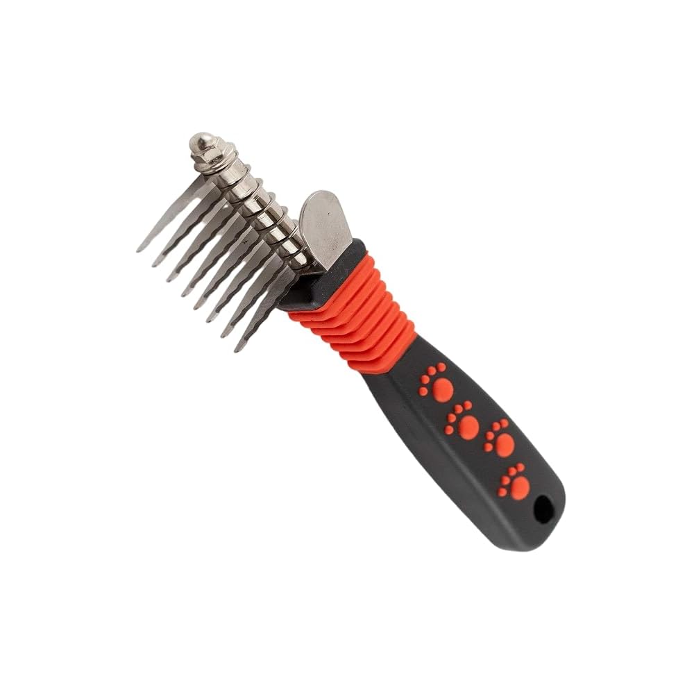 RYAN'S PET SUPPLIES Paw Brothers 8-Blade Dematting Brush