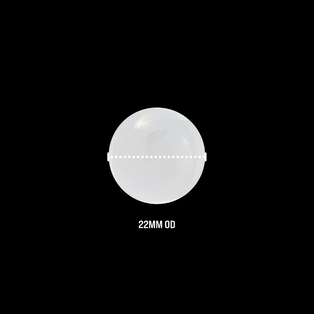 Terporium Quartz Sphere Marble | Single 20mm Clear Marble