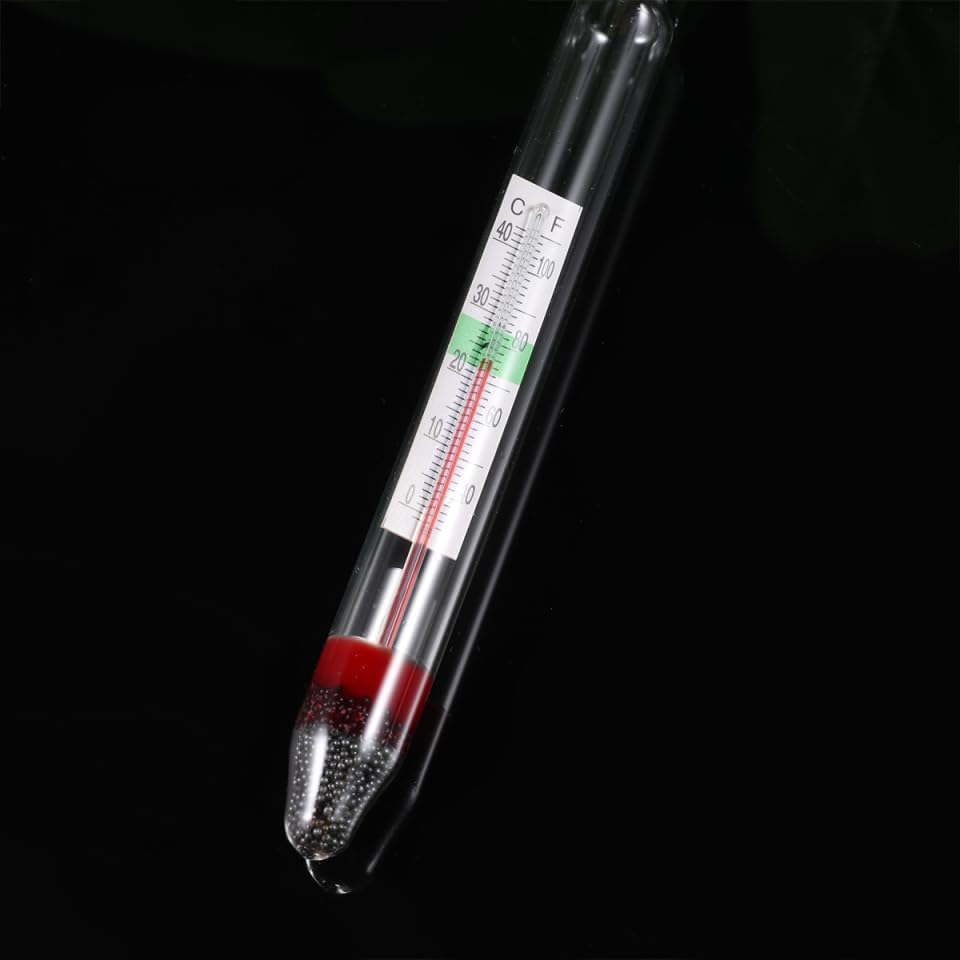 balacoo 4 Pcs Floating Aquarium Hydrometer with Thermometer