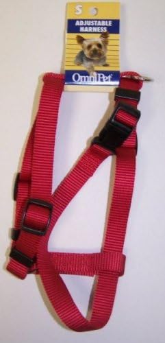 Kwik Klip Adjustable Nylon Pet Harness, Red, X-Small