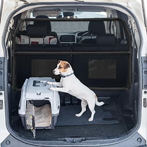 Dog Car Barrier for SUVs, 50" Wide Car Divider with See-Through Net