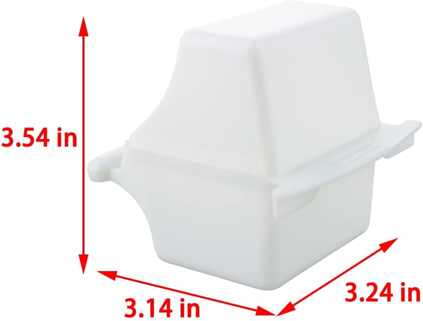 2 Pcs Small Bird Slot Feeder No Mess Cage Hanging Feeder Cup Plastic