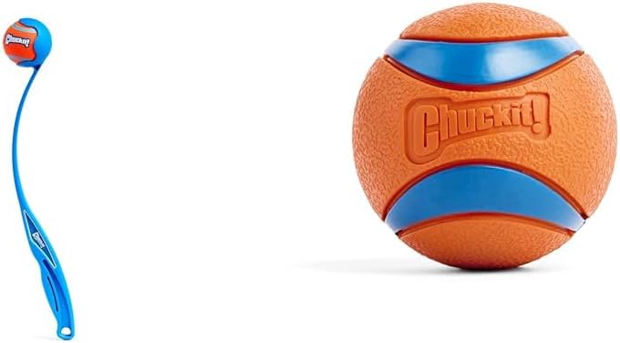 Chuckit! Launcher - Classic 26" & Ultra Toy - Large (3-inch)