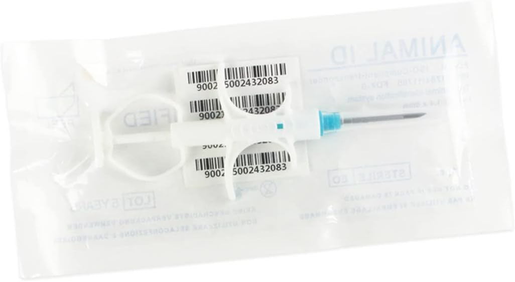 2Packs 2.12x12mm,Universal Pet Microchip Animals Implant Chip