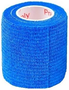 2 Inch Self Adhesive Bandage Wrap & Athletic Tape - 2Pk, Blue