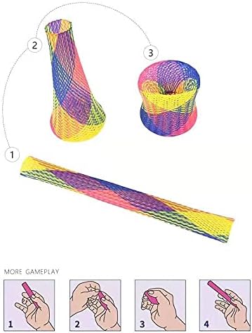 ISMARTEN Cat Spring Toys, 30 Packs Cat Tube Spring Toy Interactive