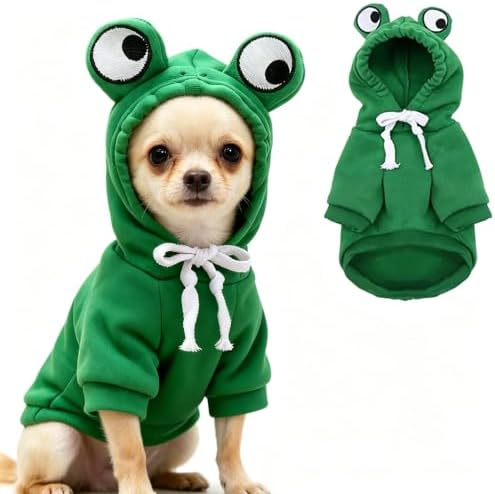 Fleece Lined Dog Hoodie Coat Warm Fall Winter Dog Sweatshirt, Squirrel
