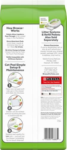 Purina Tidy Cats Cat Litter Breeze Pads Refill Pack Multi Cat Litter