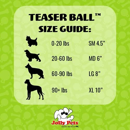 Jolly Pets Teaser Ball Interactive Dog Toy, 8 in Large