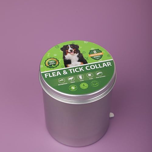 4 Pack Dog Flea Collars for Small Medium Large Dogs, Adjustable