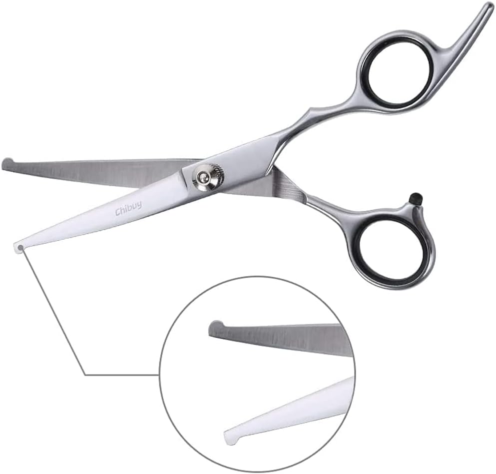 Chibuy Curved dog grooming scissors with Round Tips