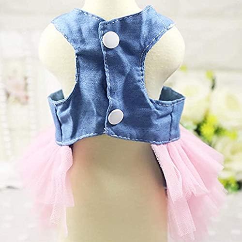 Clopon Pet's Cute Halter Bowknot Tutu Dress for Small Dogs Girl Cute