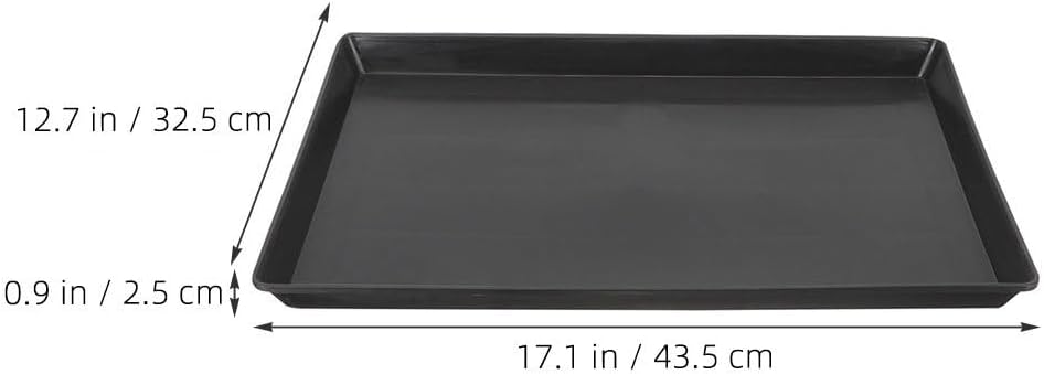 Abaodam Dog Crate Replacement Tray Black Abs 17.17X12.89X0.98in