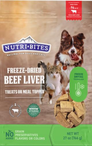 Nutri Bites Freeze Dried Beef Liver Dog & Cat Treats