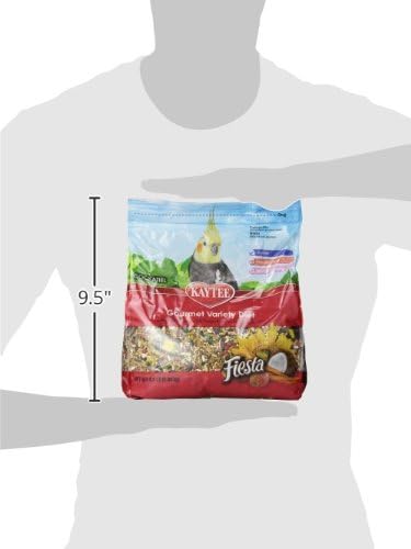 Kaytee Fiesta Cockatiel Food, Nutritious and Fun Blend, Supports Skin