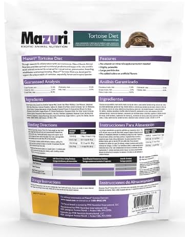 Mazuri | Tortoise Diet | 1.25 Pound (1.25 LB) Bag