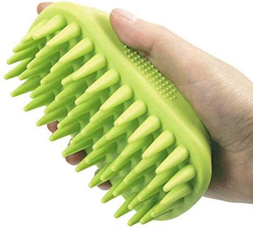 Pet Silicone Shampoo Brush for Long & Short Hair Medium Large Pets