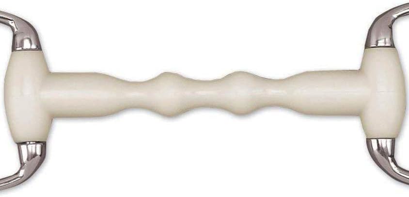 Happy Mouth Round Ring Eggbutt Shaped Mullen Mouth Horse Bits, 5.5