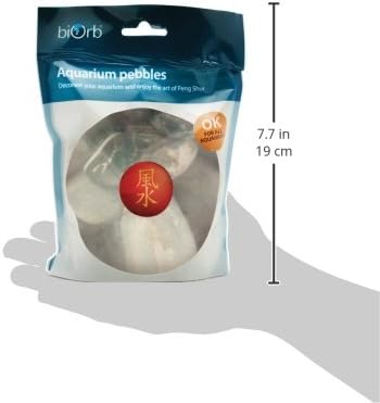 biOrb Marble Pebble Set, Solid Aquarium Decorations, Green