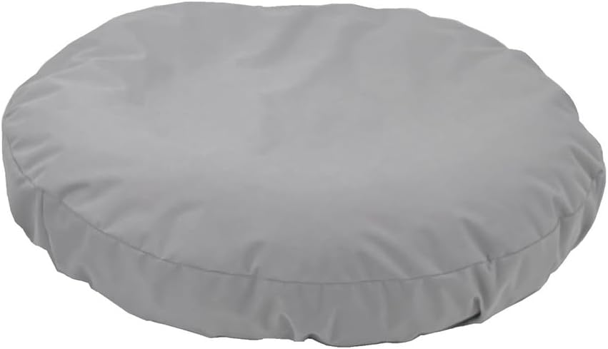 Round Cat and Dog Bed Cover Grey 20 Inch