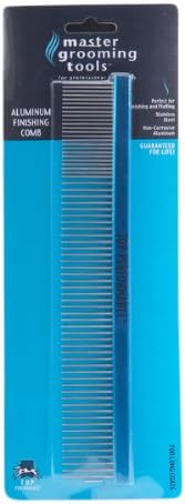 Master Grooming Tools Aluminum Finishing Comb — Versatile Combs