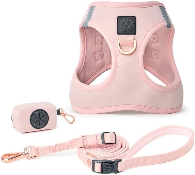 DOGISTRY - SoHo Walking Bundle - Blush Pink - Medium for Small Dogs