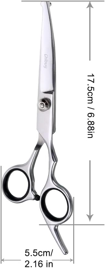 Chibuy Curved dog grooming scissors with Round Tips