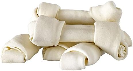 HDP Natural White Rawhide 6-7 inch Bones Bulk Pack 20
