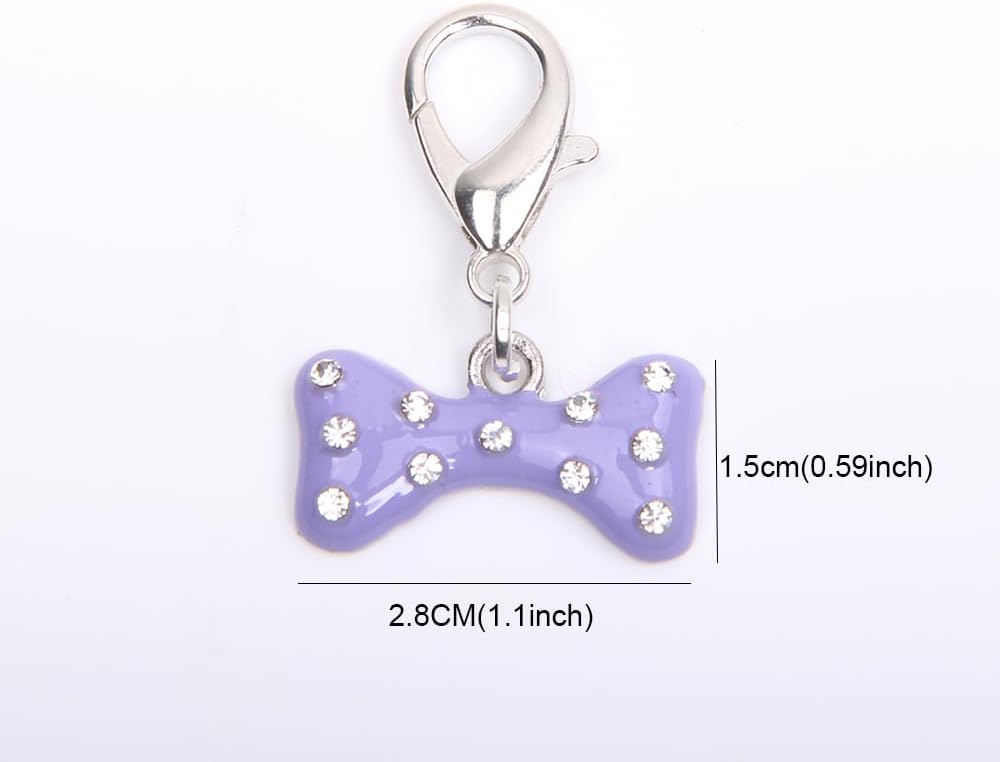 Bling Rhinestones Bone Charm Pendant Jewelry for Pet Dog Cat Puppy