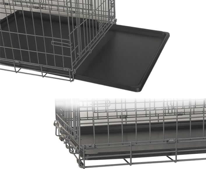 Dog Crate Tray Replacement,46.8-Inch Reinforced Chew-Resistant Pan