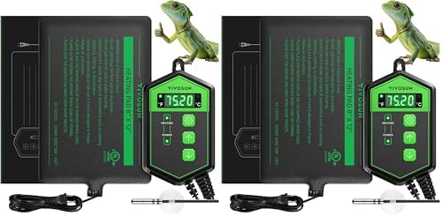 VIVOSUN Reptile Heating Pad 6x8 Inch with Thermostat Combo
