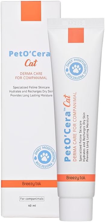 PetO'CERA Cat Cream - Hair Loss & Itch Relief for Hot Spots, Rashes