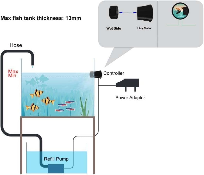 Aquarium Marine Reef Fish Tank Automatic Auto Top Off Water Filler