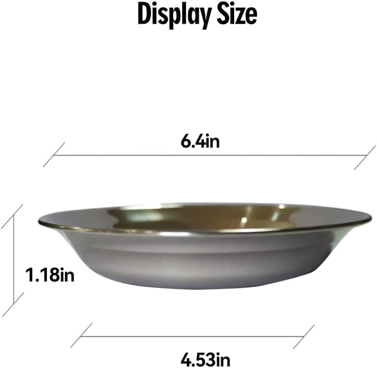 Stainless Steel Cat Bowls Food Dishes for Indoor Cats Cats Shallow